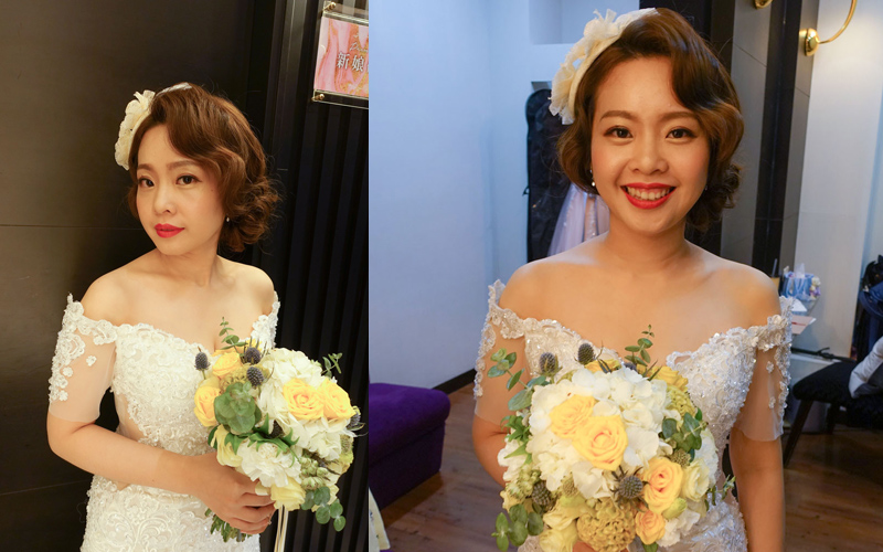 台南新娘秘書復古時尚新娘髮型