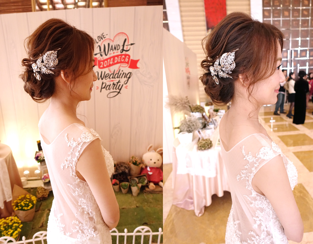 韓式新娘髮型韓式婚紗造型髮線自然